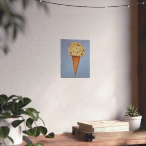 Chocolate Chip Cookie Dough Ice Cream Cone