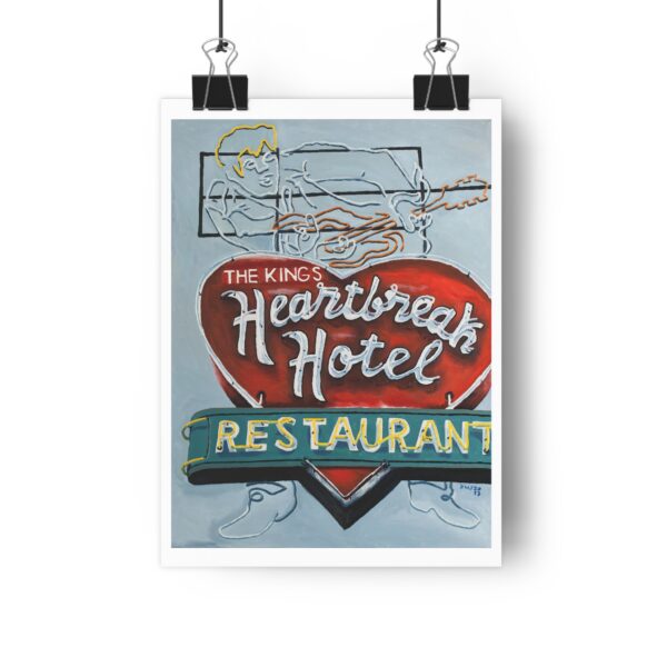 Heartbreak Hotel vintage neon sign Giclée Art Print - Image 2