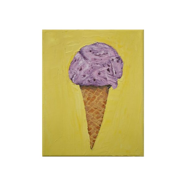 Black Raspberry Chip Ice Cream Cone - Image 2