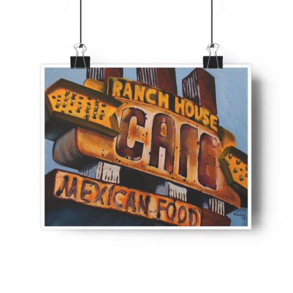 Ranch House Cafe vintage neon sign Giclée Art Print - Image 2