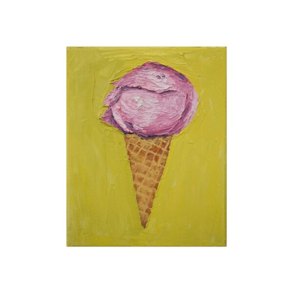 Raspberry Sherbert Ice Cream Cone - Image 2