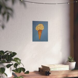 Coconut Ice Cream Cone