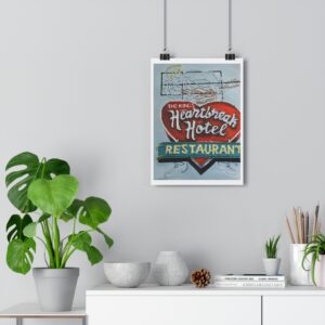 Heartbreak Hotel vintage neon sign Giclée Art Print