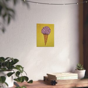 Black Raspberry Chip Ice Cream Cone
