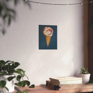 Strawberry Cheesecake Ice Cream Cone