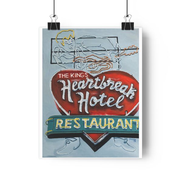 Heartbreak Hotel vintage neon sign Giclée Art Print - Image 4