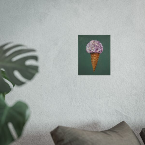 Black Raspberry Marble Ice Cream Cone - Image 3