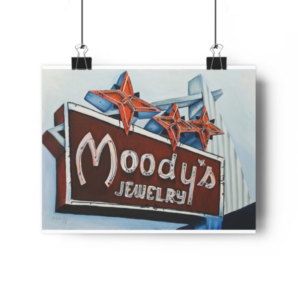 Moody's vintage neon sign Giclée Art Print - Image 2