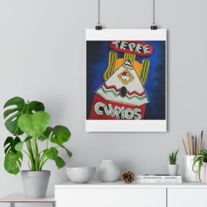 Tepee Motel vintage neon sign Giclée Art Print