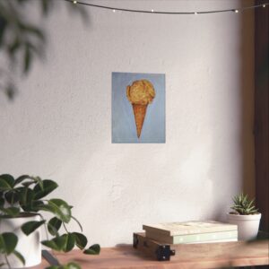 Butter Pecan Ice Cream Cone